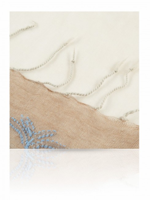 Палантин Женский ZW.EMB/BEIGE.MULT
